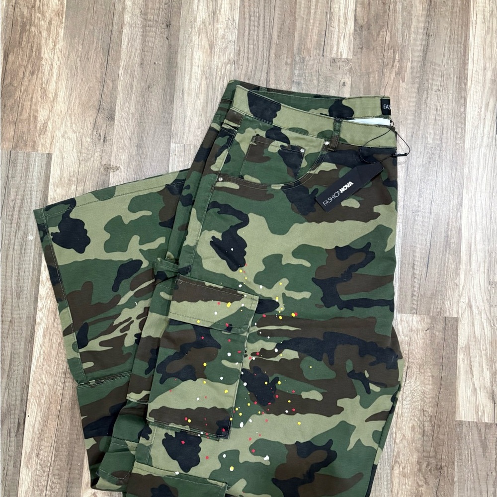 Camouflage Cargo Pants - Fashion Nova - Plus Size